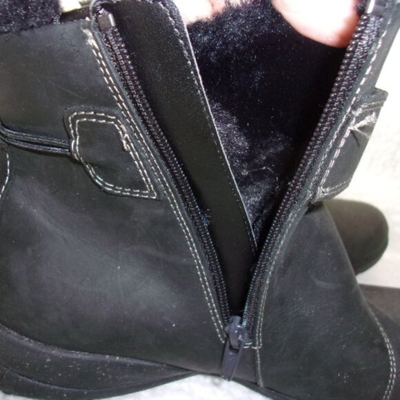 S-129 WOMENS CLARK ROSEVILLE ANKLE BOOTS - Picture 6 of 12